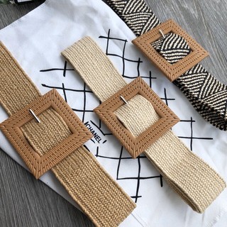 Đai váy dây cói mặt vuông