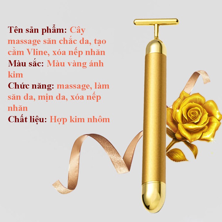 Cây rung Massage Căng da mặt, Xóa nếp nhăn