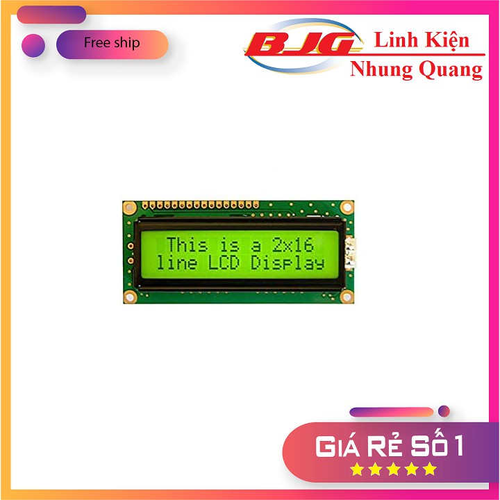 Màn Hình LCD 16x2 3.3-5V - linh kiện điện tử 3m