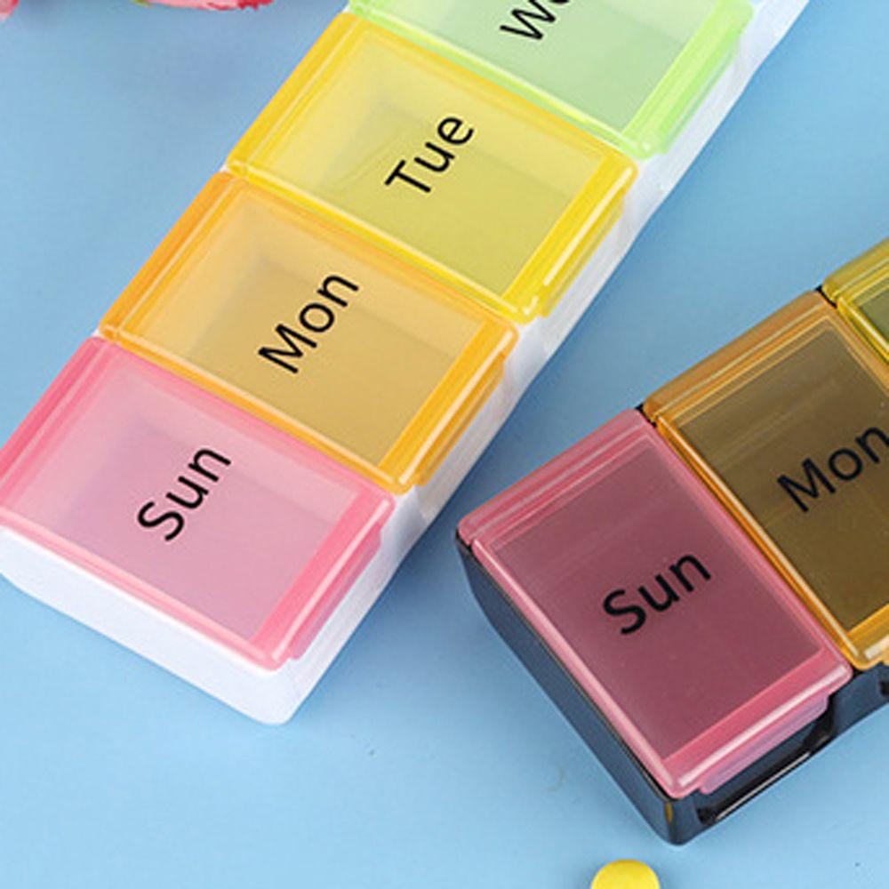 AUGUSTINA Hộp Đựng Thuốc Theo Tuần 7 / 14 Ngăn Chống Nước 7 Ngày