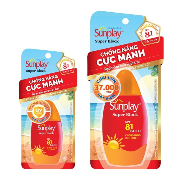 Sunplay Super Block - Sữa chống nắng cực mạnh SPF 81, PA++++