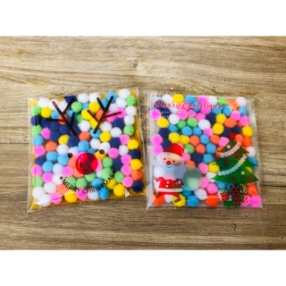 Pom pom nhiều màu 100pcs/ gói