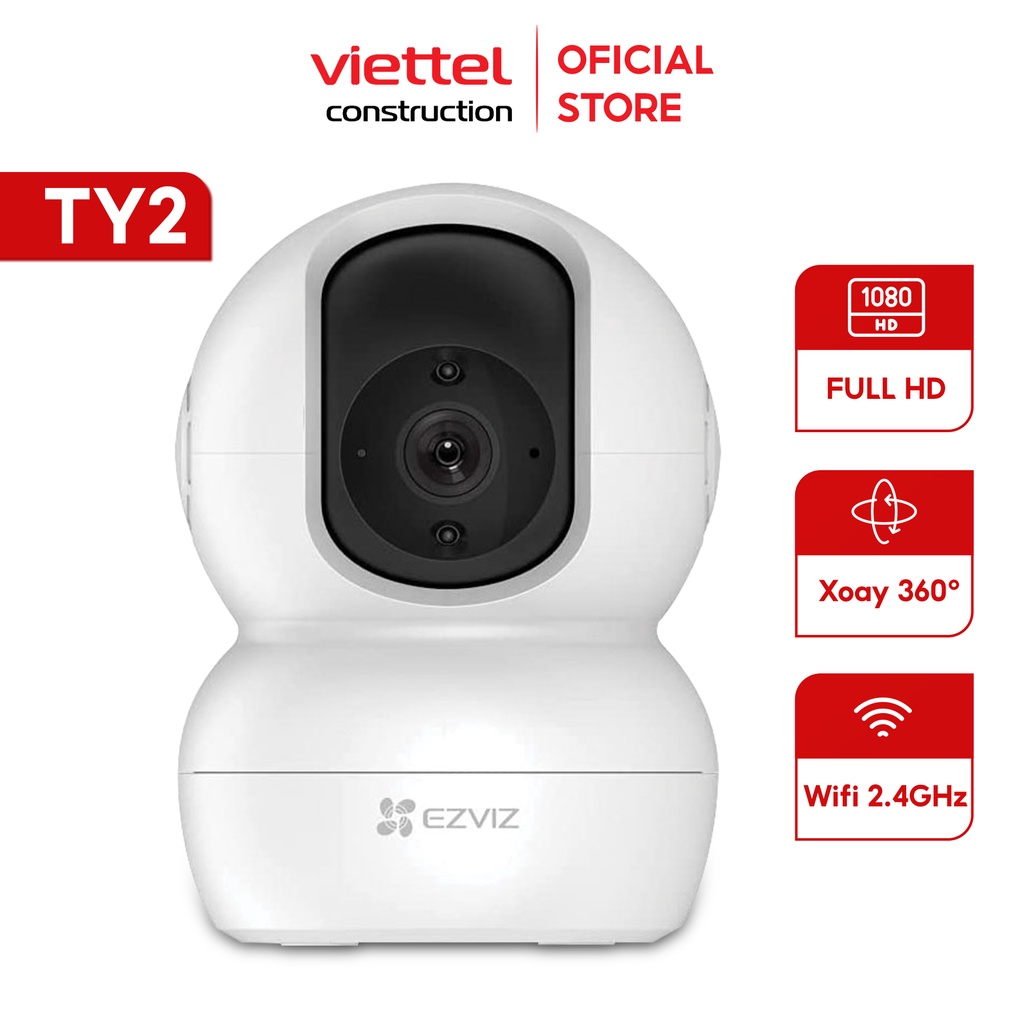 Camera Wifi Ezviz TY2 Quay Quét 360 độ FullHD 1080P