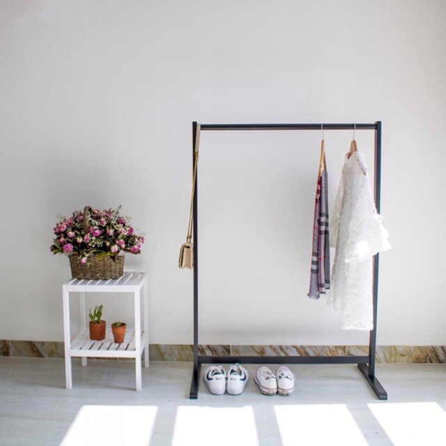 Kệ Treo Quần Áo Đơn Style Hàn Quốc - Size L Màu Đen - Hàng Cao Cấp Loại 1 | BigBuy360 - bigbuy360.vn