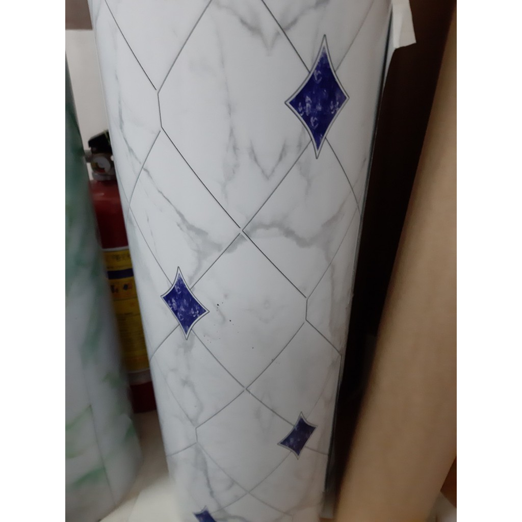 Decal dán bếp tráng nhôm cách nhiệt hình thoi khổ 60cm keo sẵn