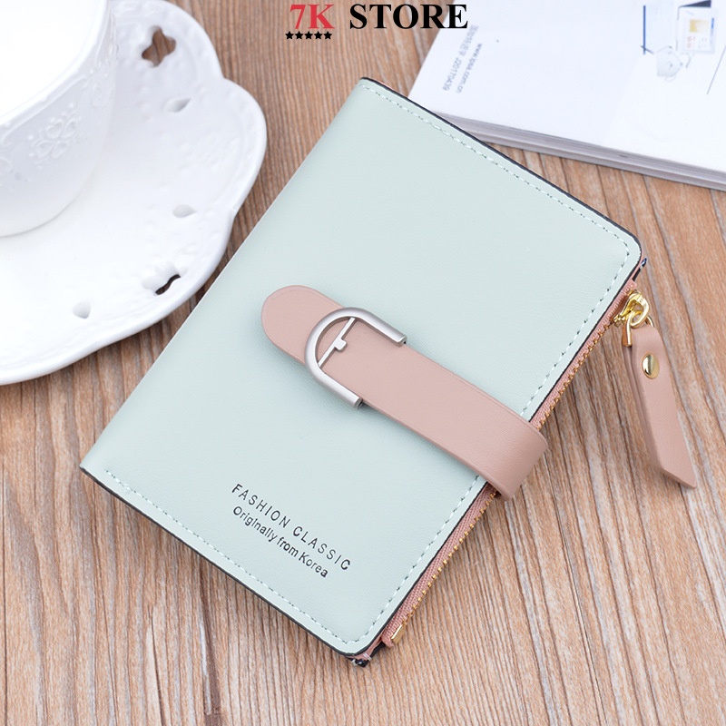 Ví nữ cao cấp cầm tay mini thời trang nhỏ gọn nhiều ngăn đẹp giá rẻ 7K STORE V28