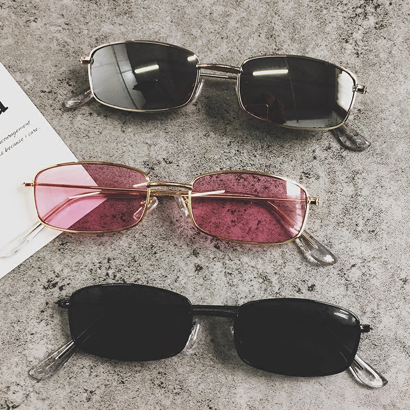 Kính Mát Gọng Vuông Nhỏ Phong Cách Harajuku Hàn Quốc Thời Trang Cho Nữ