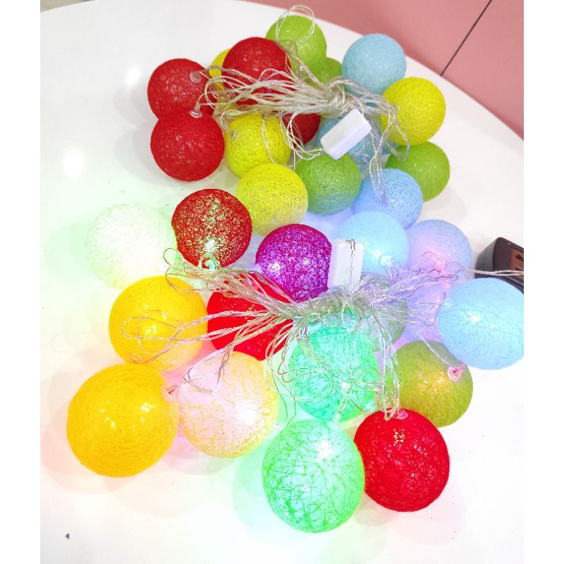 Đèn Nháy Cầu Mây Nhiều Màu Đèn Nháy Trang Trí