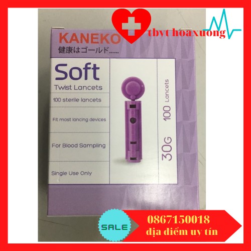 [GIÁ RẺ]Kim Chích Máu Thử Đường Huyết KANEKO Soft 100kim