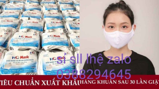 khẩu trang vải 3 lớp dệt kim Hoàng Quân | BigBuy360 - bigbuy360.vn