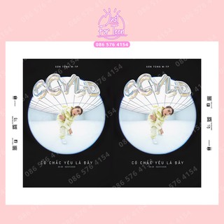 HOT - Bìa bao tập - bọc vở Sơn Tùng MTP CÓ CHẮC YÊU LÀ ĐÂY