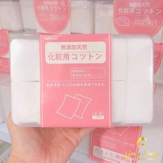 Bông tẩy trang 1000 miếng MINISO.