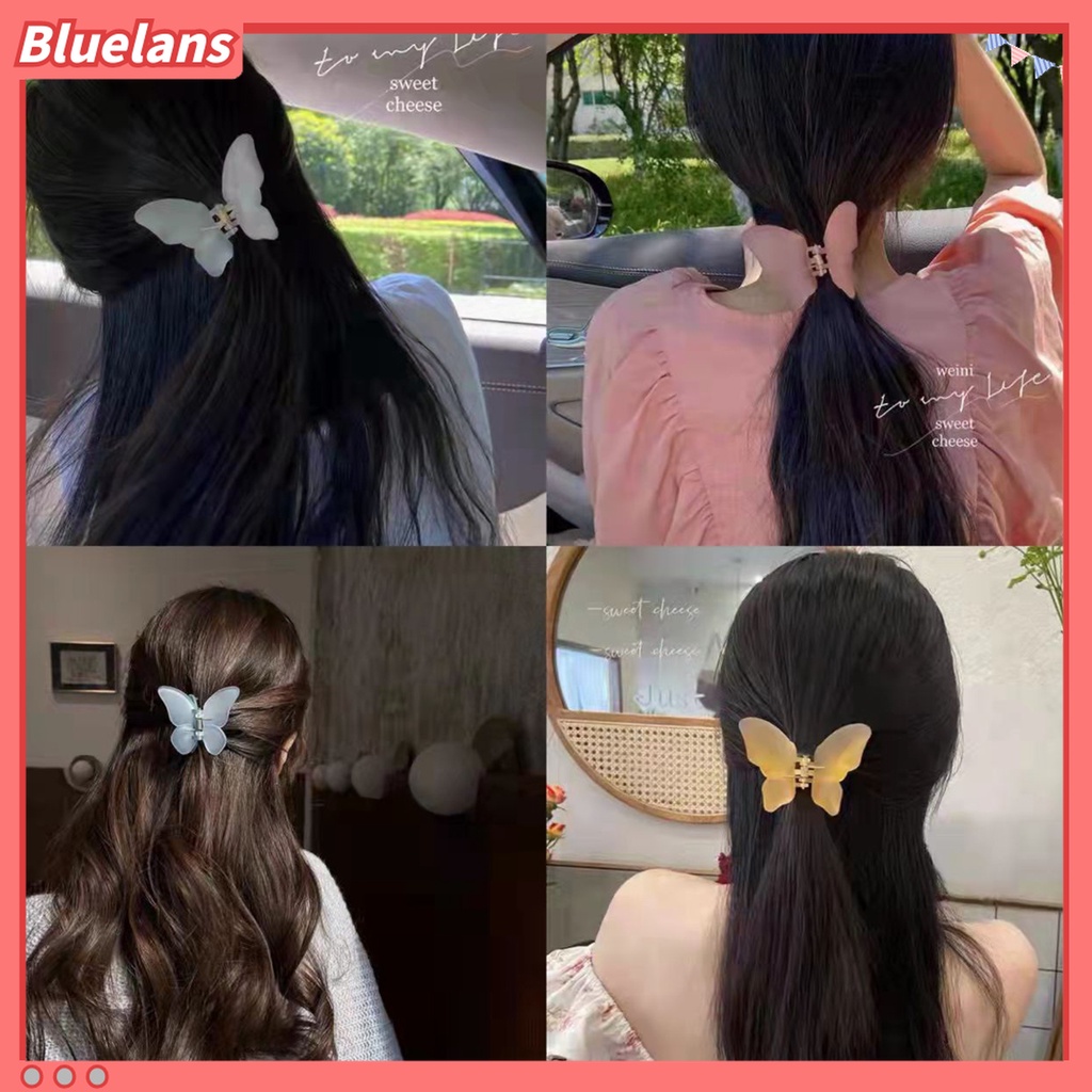 Kẹp Tóc Hình Bướm Răng Chéo Thanh Lịch Thời Trang