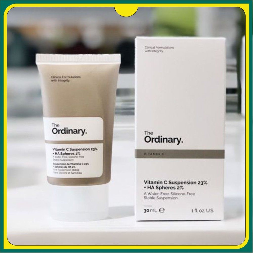 [ĐẠI HẠ GIÁ] Kem dưỡng The Ordinary Vitamin C Suspension 23% + HA Spheres 2% 30ml [ĐẠI HẠ GIÁ]