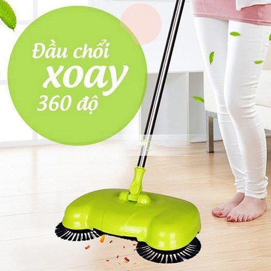 Chổi hút bụi quét nhà thông minh 360 độ