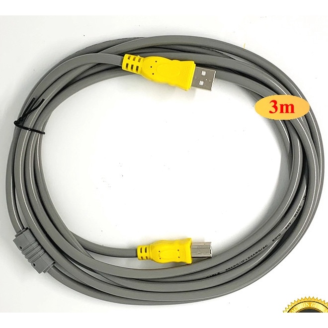 Dây máy in cổng USB 2.0 dài 1.5M 3M 5M 10M màu xanh hoặc xám chống nhiễu kết nối máy in, giao hàng ngẫu nhiên ECOBA