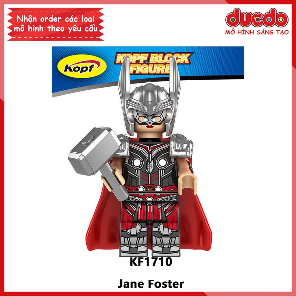 Minifigures nhân vật Thor Love And Thunder - Đồ chơi Lắp ghép Xếp hình Mini Iron Man Mô hình Kopf KF6161