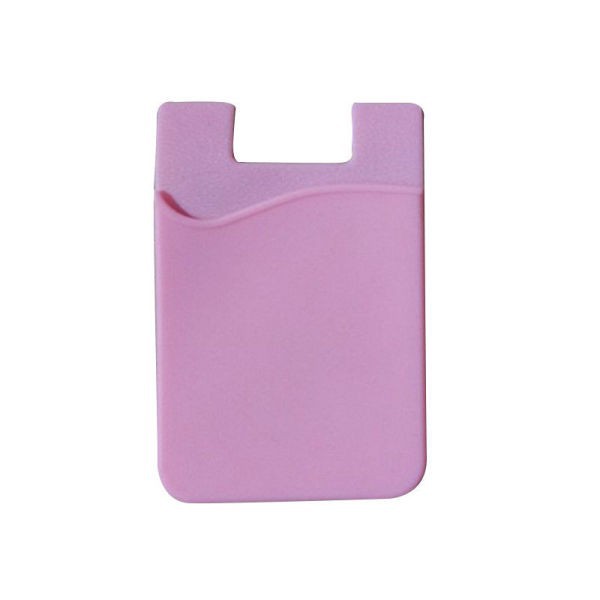Ví đựng tiền thẻ thời trang đơn giản bằng silicone tự dính cho điện thoại