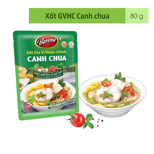 Xốt Gia Vị Hoàn Chỉnh BARONA - Canh chua 80g | BigBuy360 - bigbuy360.vn
