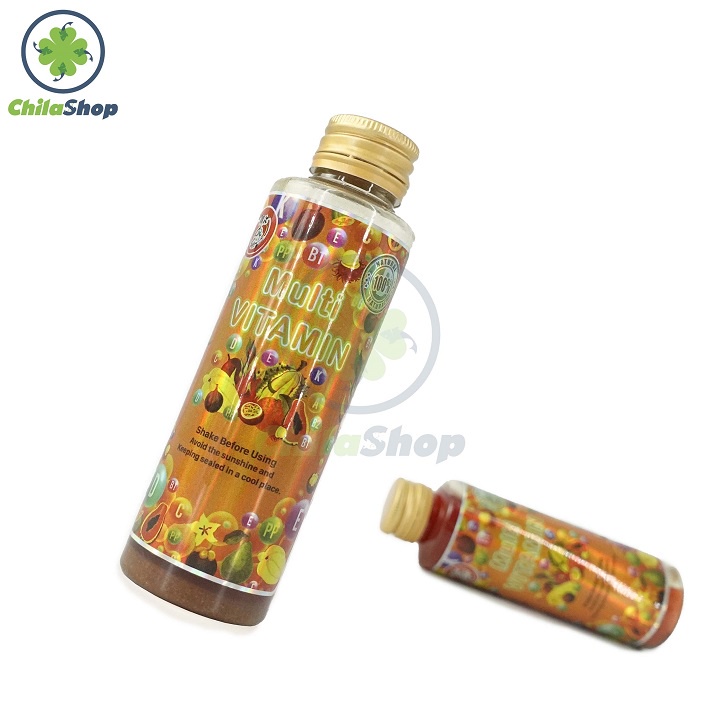 Chai Multi Vitamin chì lá shop. Chuyên dùng cho câu cá Chép,rô phi,troi