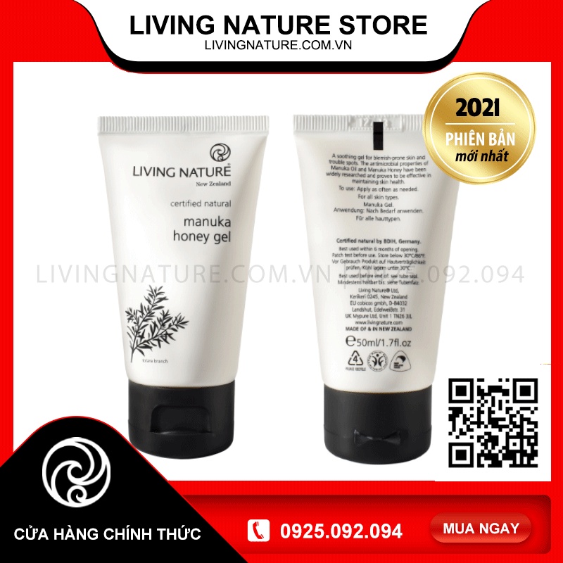 Gel mụn Living Nature Manuka Honey Gel 50ml | BigBuy360 - bigbuy360.vn
