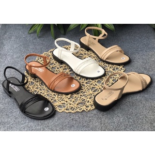 Dép sandal nữ quai ngang thắt bính đế 3 phân
