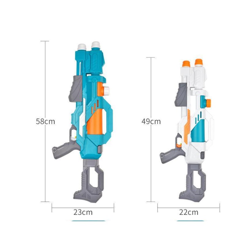 Đồ chơi súng nước 2 nòng đựng nhiều nước bắn xa  - Súng bắn nước vui chơi trẻ em đựng nhiều nước