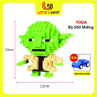  Lego 3d đồ chơi lắp ráp xếp hình khủng long pikachu Zoda xanh báo hồng 