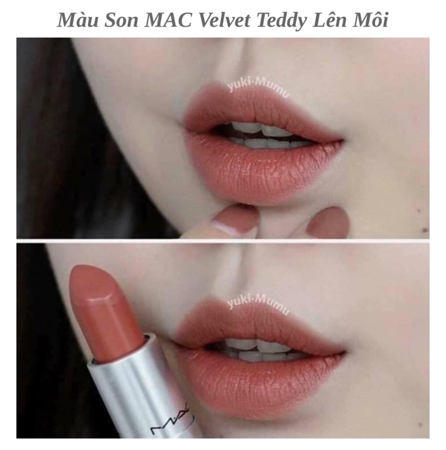 Son mac velvet teddy chuẩn auth
