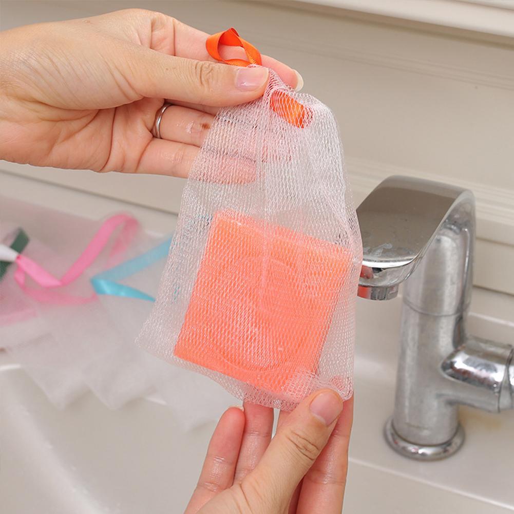Túi lưới tạo bọt xà phòng nhiều màu sắc khác nhau tiện lợi N7L0