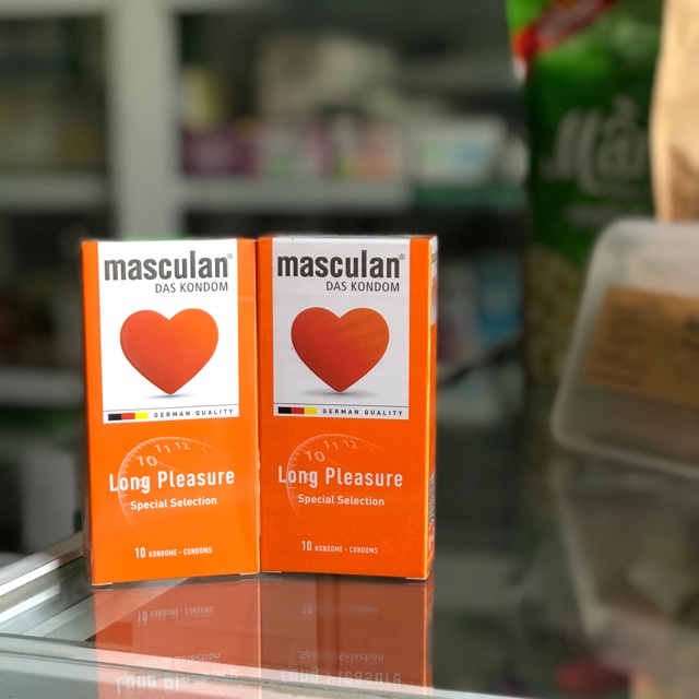 Bao cao su Masculan Long Pleasure - siêu mỏng - kéo dài thời gian của Đức.