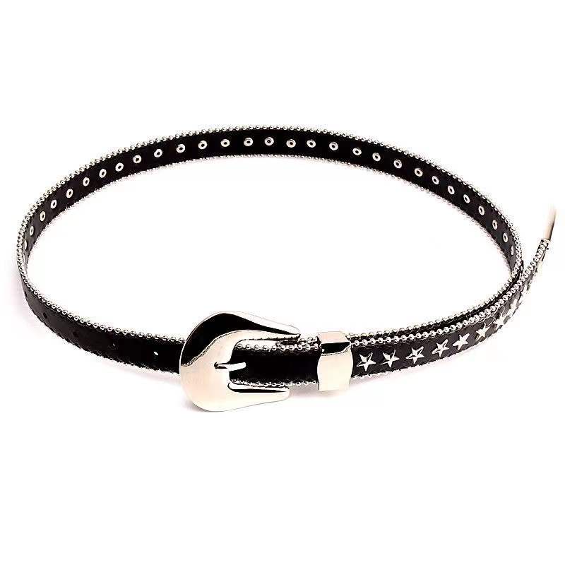 Dây Nịt Đính Đinh Tán Phong Cách Âu Mỹ Thời Trang Cho Nữ