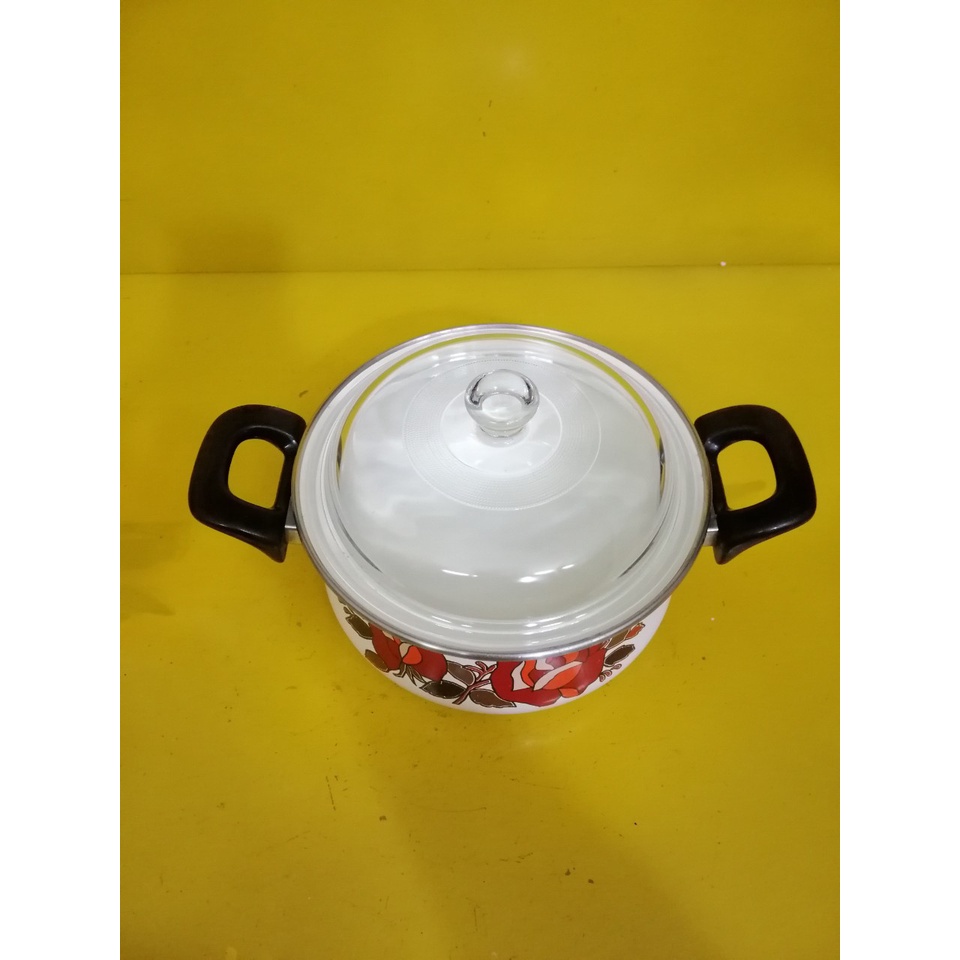 Nồi men nội địa Nhật, size 21cm, cao 12cm (mã 681), Dùng được bếp từ