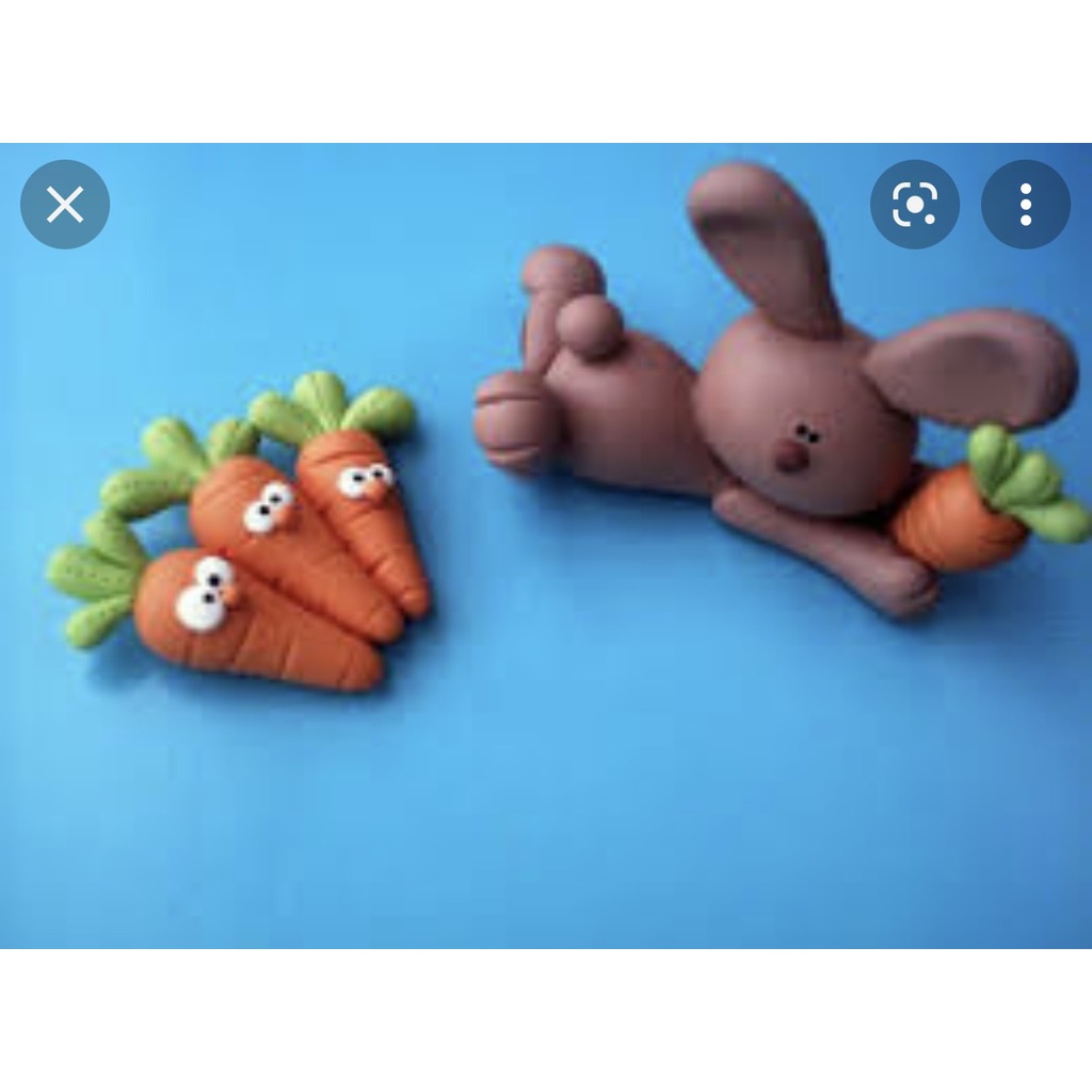 2 cặp mắt thú nhựa (4 mắt) chơi cùng bột nặn đất nặn an toàn cho bé Takacol (khách mua kèm deal 0đ được mua số lượng 5)