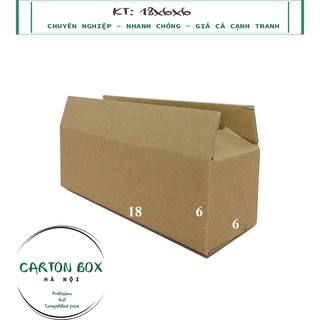 Combo 50 hộp carton 18x6x6 cm