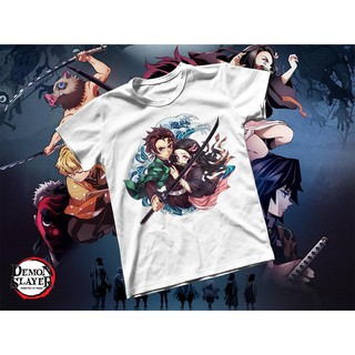 Áo thun Cotton Unisex - Anime - Kimetsu no Yaiba - Tanjiro và Nezuko