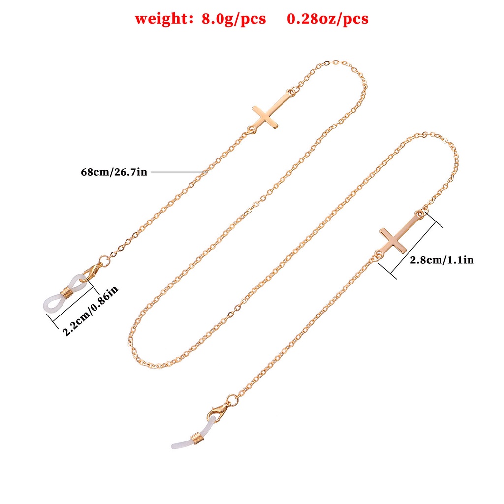 Dây Đeo Kính Bằng Kim Loại Thiết Kế Đơn Giản Đa Năng