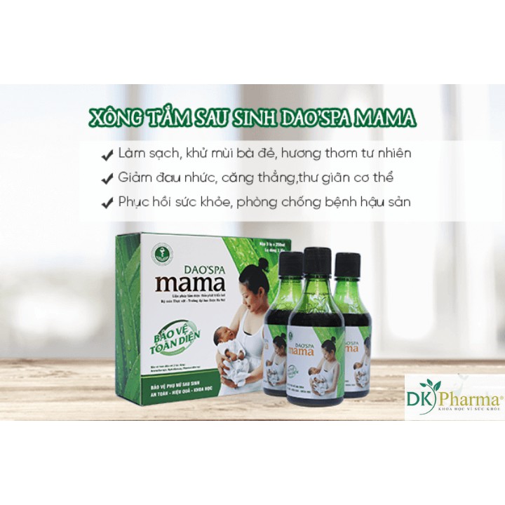 Nước thảo dược xông tắm gội cho bà đẻ Dao'spa mama chính gốc Dao Đỏ,thảo dược xông tắm  - DK Pharma