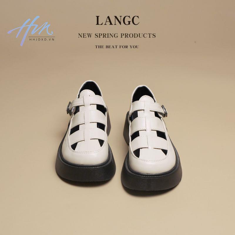 Giày Sandal Đế Dày Hở Lỗ Kiểu La Mã Thời Trang Mùa Hè Hàng Mới 2022 Dành Cho Bạn Nữ