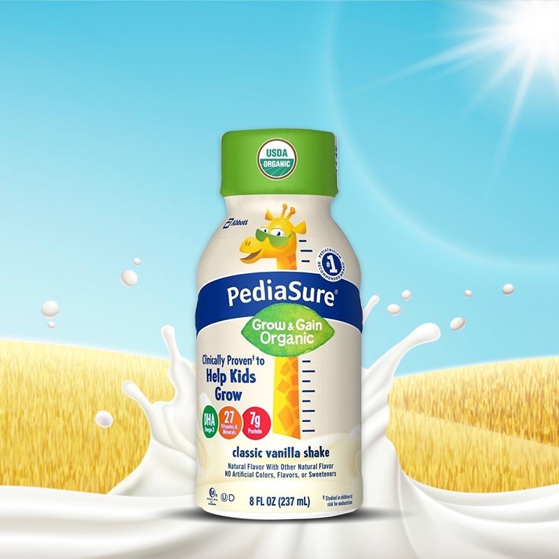 Thùng 24 chai sữa Pediasure Grow & Gain Organic 237ml