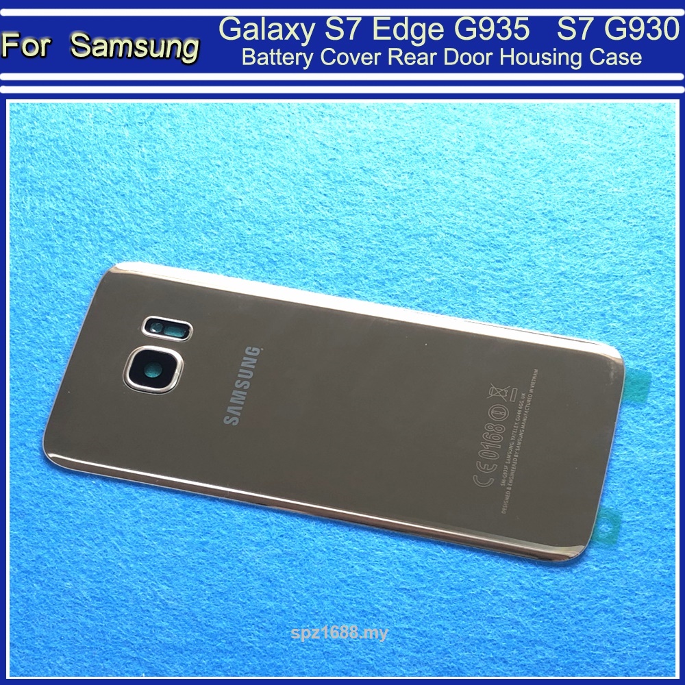 Lưng Nắp Đậy Pin Thay Thế Bằng Kính Cho Samsung Galaxy S7 Edge G935 G935F G935Fd S7 G930 G930Fd