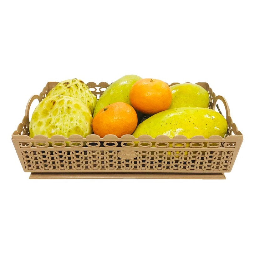 Khay Đựng Đồ Chữ Nhật Có Quay Tiện Dụng- Khay Thắng Lợi Cạn