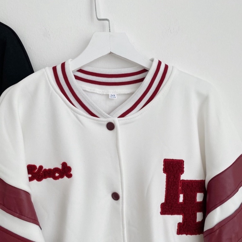 Áo khoác nỉ bomber bóng chày LB 🌸 Áo khoác nam nữ ulzzang Hoddie sweater form rộng thể thao K34 | BigBuy360 - bigbuy360.vn