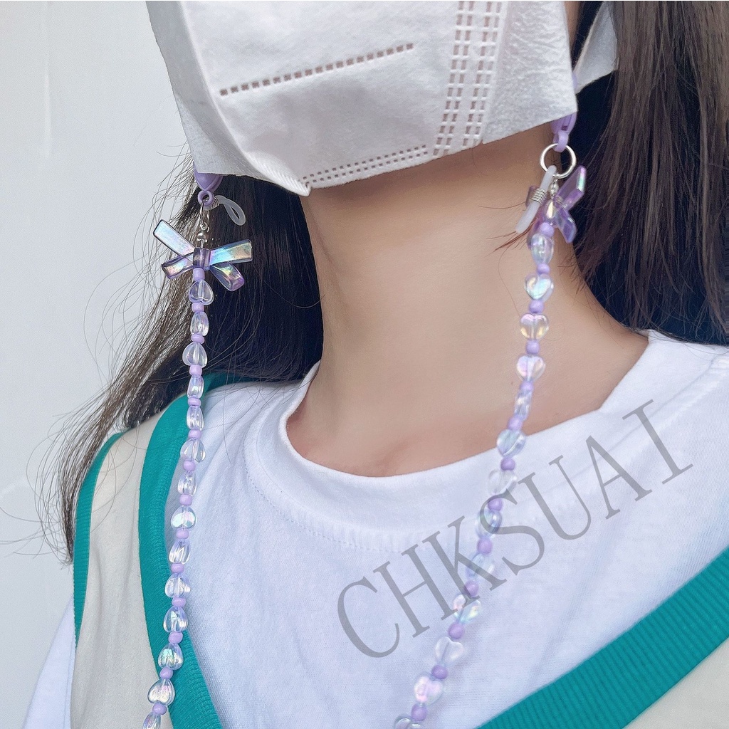 Dây Đeo Khẩu Trang Hình Bướm Có Thể Điều Chỉnh Phong Cách Hàn Quốc