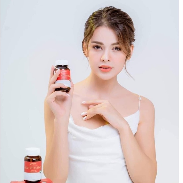 Viên Uống Đẹp Da, Cân Bằng Nội Tiết Tố Nữ Sắc Nữ Vương Quyên Lara Chính Hãng-Sâm Tố Nữ Hộp 30 viên