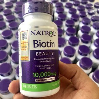 Viên uống trị rụng tóc Biotin của Mỹ