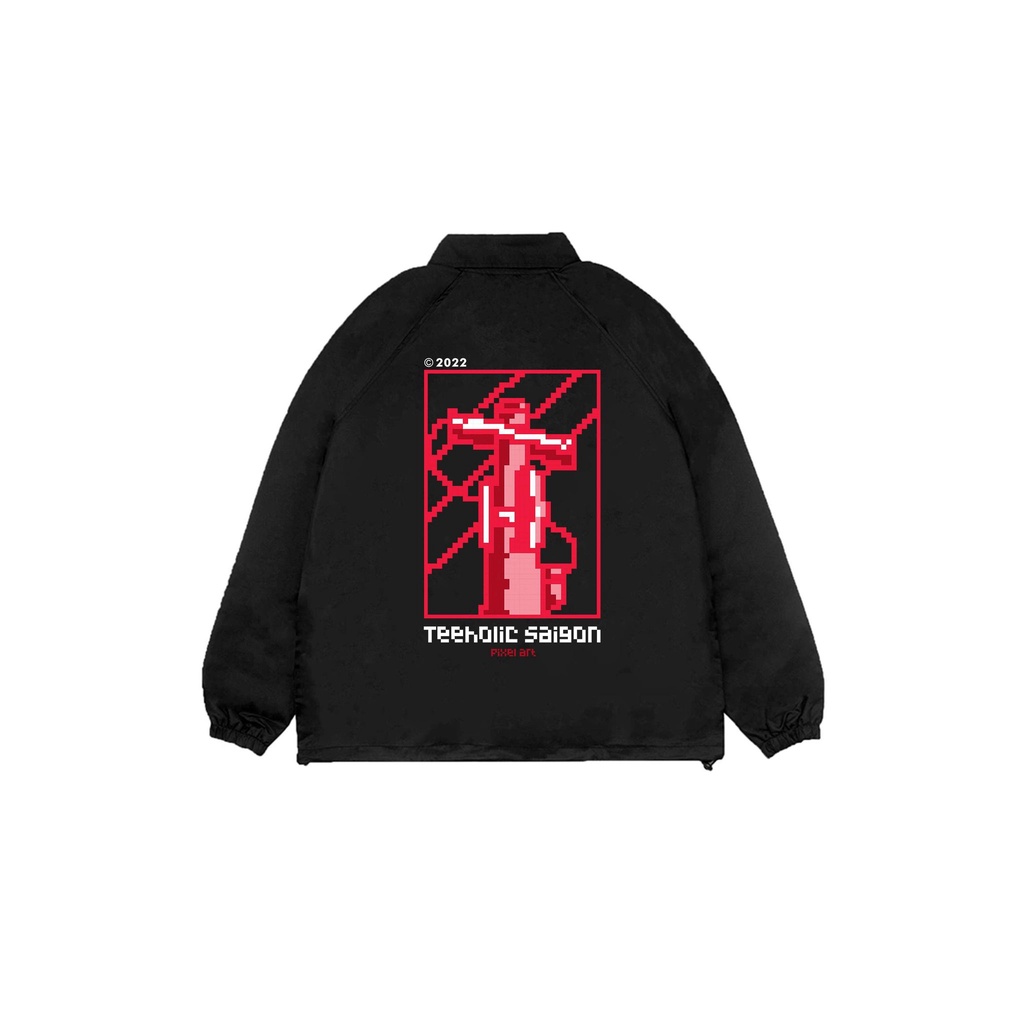 Áo Khoác Jacket TeeHolic Pixel Màu Đen