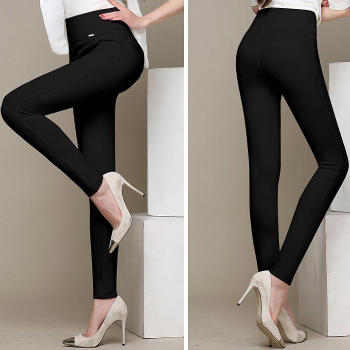 [Video + Sẵn hàng] Quần legging nữ lưng thun cao cấp QL-201i