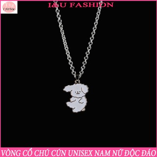 Vòng cổ dây chuyền UNISEX Nam Nữ chất liệu kim loại hình chú cún vô cùng độc đáo và dễ thương VC-51