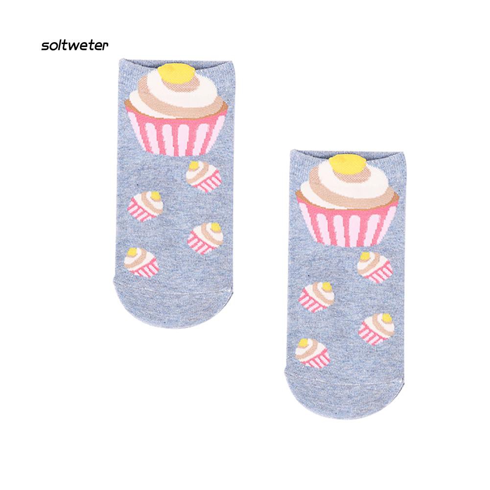 Vớ cotton hoạt hình xinh xắn dành cho nữ